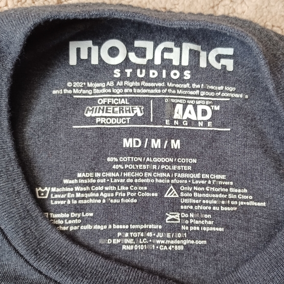 Kid's Minecraft Long & Short Sleeve Tees BUNDLE of 2 - Picture 4 of 5